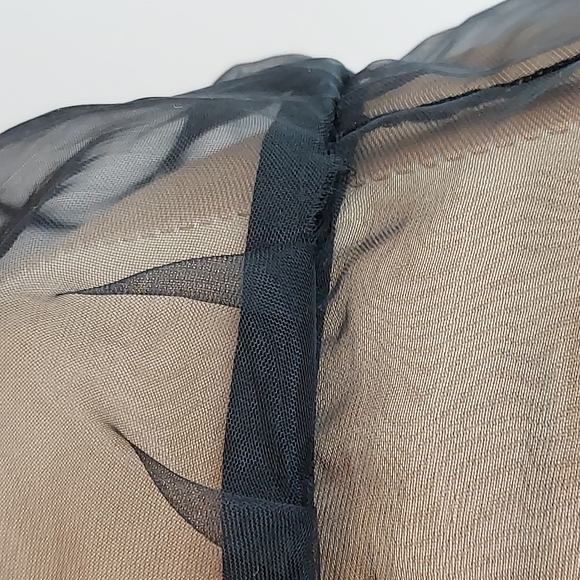 Black Mesh and Lace Coctail Dress - Picture 11 of 16